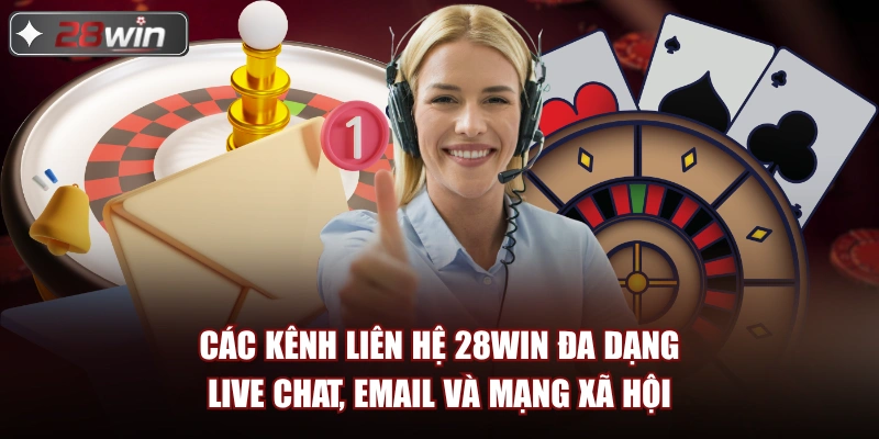 Các kênh liên hệ 28win đa dạng live chat, email và mạng xã hội Các kênh liên hệ 28win đa dạng live chat, email và mạng xã hội