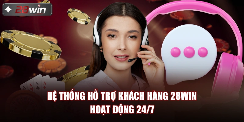 Hệ thống hỗ trợ khách hàng 28win hoạt động 24/7 Hệ thống hỗ trợ khách hàng 28win hoạt động 24/7